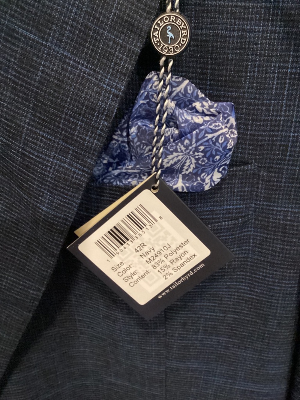 TailorByrd Broken Check Sport Coat 42R - Picture 6 of 14